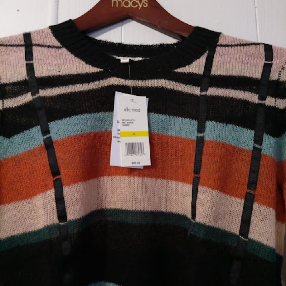 Ella Moss Women's Denise Striped Sweater - Picture 3 of 5